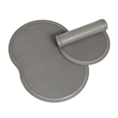 Petmate Replendish Single Pet Food Mat in Brushed Nickel