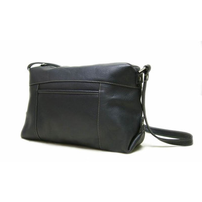 Le Donne Leather Top Zip Front Slip Shoulder Bag