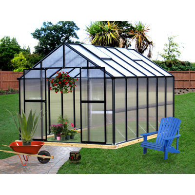 Riverstone Industries Monticello 8 x 8 ft. Premium Polycarbonate Commercial Greenhouse