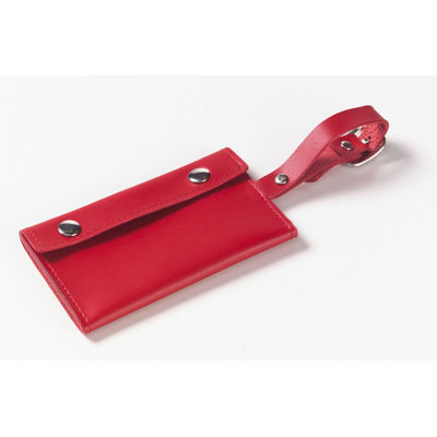Clava Leather Wrap-Around Luggage Tag 