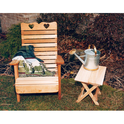 Creekvine Designs Cedar Furniture and Accessories Country Hearts Patio Adirondack Chair