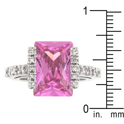 J Goodin Radiant Cut Pink Ice Queen Ring