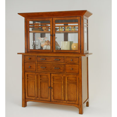 GS Furniture Arts and Crafts Bungalow China Cabinet