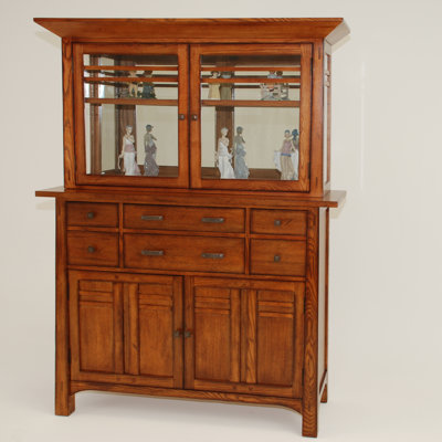 GS Furniture Arts and Crafts Bungalow China Cabinet