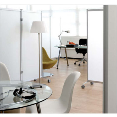 Paperflow Mobile partitions in Silver