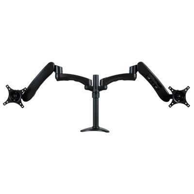Dyconn Hydro Series Dual Arm Articulating TV / Monitor Grommet Desk Mount