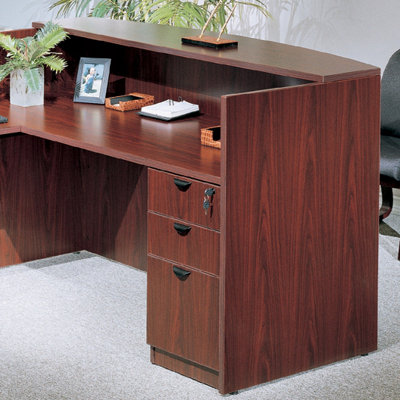 Boss Office Products Reception L-Shape Desk Office Suite