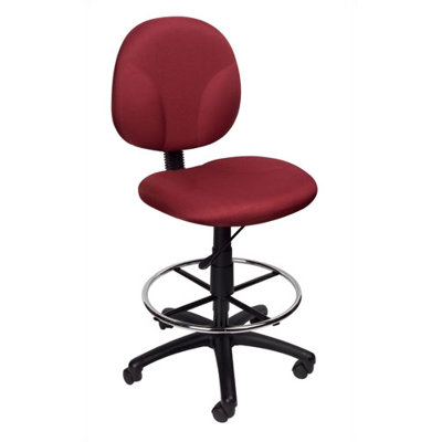 Boss Office Products Height Adjustable Drafting Stool with Footring