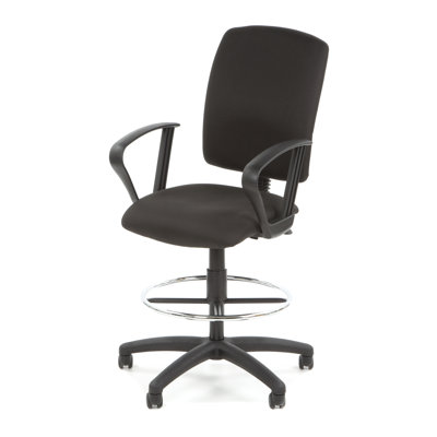 Boss Office Products Height Adjustable Drafting Stool with Casters