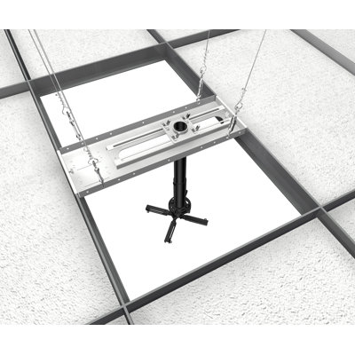 Crimson AV Universal Suspended Ceiling Mount Projector Kit with 12" to 18" Adjustable Extension Pipe