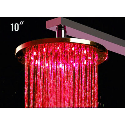 Alfi Brand 10" Round LED Rain Shower Head