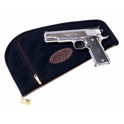 Boyt Harness Co. Canvas Handgun Case with Accessory Pockets