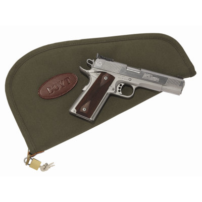 Boyt Harness Co. Canvas Handgun Case with Accessory Pockets