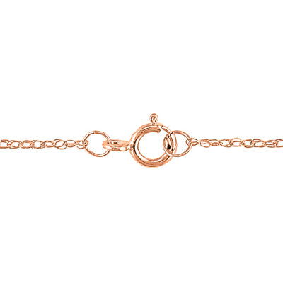 Amour Rope-chain Round-cut One Fifth of a Carat Diamond Fashion Pendant