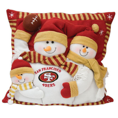 SC Sports NFL 18" Snowman Family Pillow