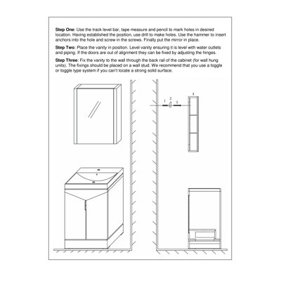 Madeli Udine 24" Bathroom Vanity Set in Walnut