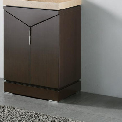 Madeli Udine 24" Bathroom Vanity Set in Walnut