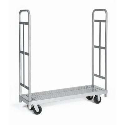 Raymond Products Narrow Tall End Truck, Phenolic Casters, 2 Fixed and 2 Swivel, 2 Uprights