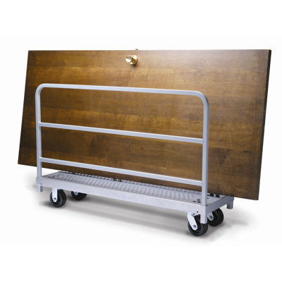 Raymond Products Narrow Tall End Truck, Phenolic Casters, 2 Fixed and 2 Swivel, 2 Uprights