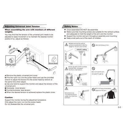 Cotytech Long Reach LCD Ceiling Mount (for flat panel 13.2 lbs to 26.4 lbs)