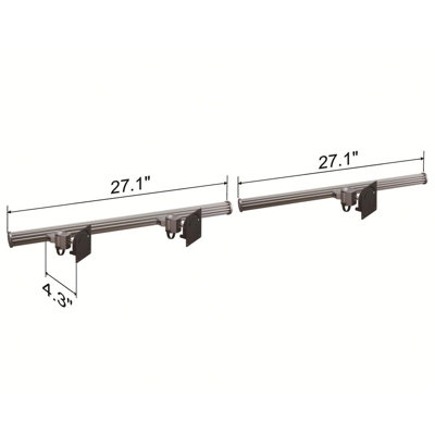 Cotytech Wall Mount for Three Monitors No Arm
