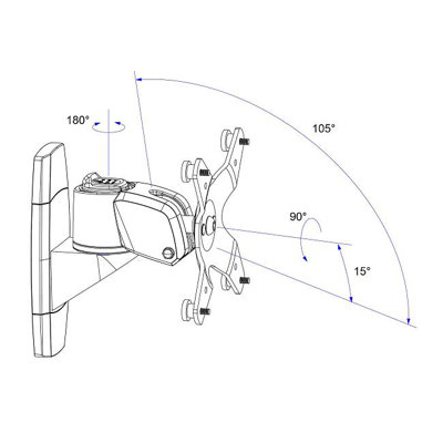 Cotytech Monitor Wall Arm Quick Release / Mount