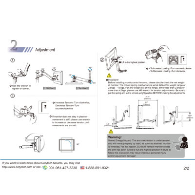 Cotytech Four Monitor Desk Mount Quick Release Swing Arm
