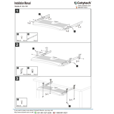 Cotytech Keyboard Tray Regular