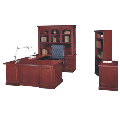 Absolute Office Heritage U-Shaped Executive Desk-Reversible