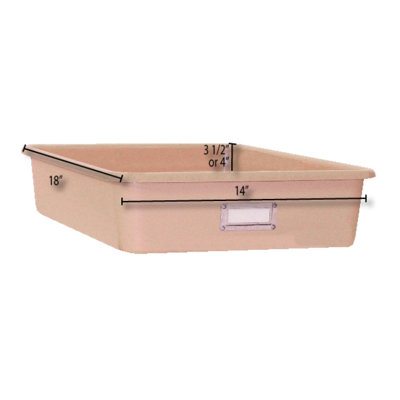 The Fabri-Form Co Wide Rectangular Storage Tray