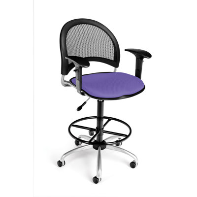 OFM Height Adjustable Swivel Stool with Gas Lift