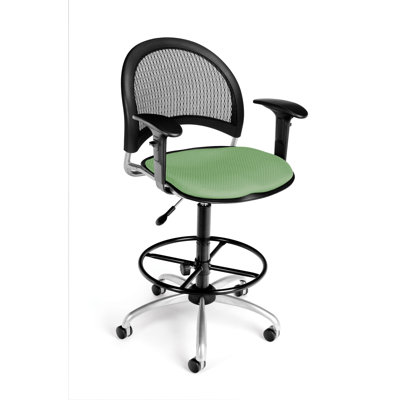 OFM Height Adjustable Swivel Stool with Gas Lift