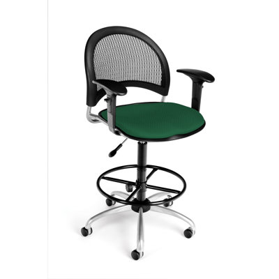 OFM Height Adjustable Swivel Stool with Gas Lift