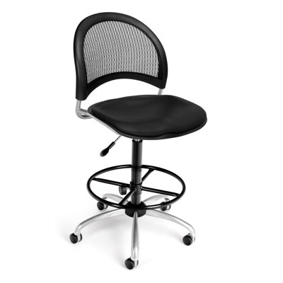 OFM Height Adjustable Swivel Stool with Gas Lift