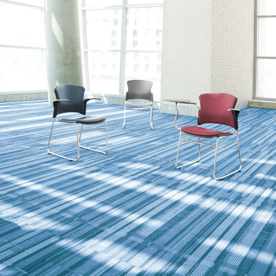 OFM Multi Use Vinyl Seat and Back Stacker Chair with Removeable Arms