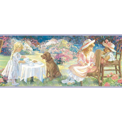 York Wallcoverings York Kids IV Tea Party Border