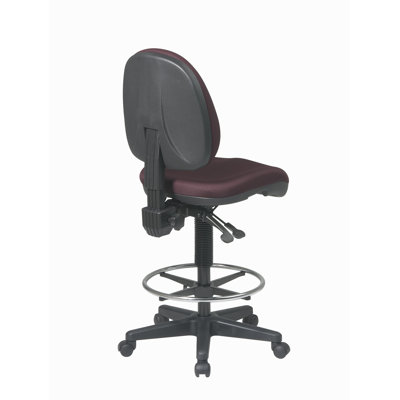 Office Star Products Height Adjustable Drafting Chair with Footring
