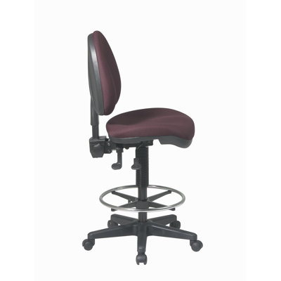 Office Star Products Height Adjustable Drafting Chair with Footring