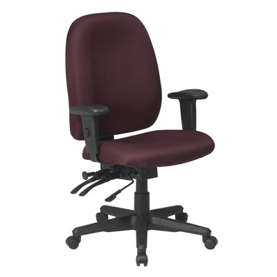 Office Star Products Mid-Back Ergonomic Office Chair with Arms