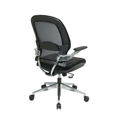 Office Star Products Professional High-Back Leather Air Grid Back Managerial Chair