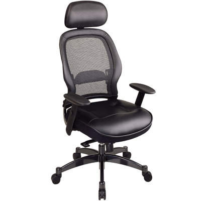 Office Star Products SPACE Deluxe Matrex High-Back Mesh Executive Chair with Arms
