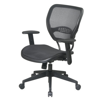Office Star Products SPACE Mid-Back Task Chair with Adjustable Arms