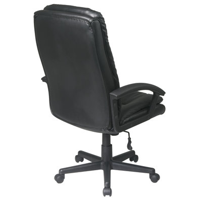 Office Star Products High-Back Leather Deluxe Executive Chair