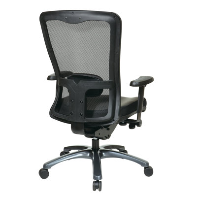 Office Star Products ProGrid High Back Leather Chair
