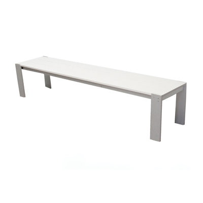 Modern Outdoor Luma Aluminum and Wood Picnic Bench
