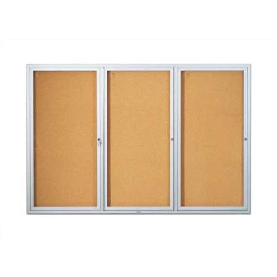 Marsh Deluxe Enclosed Bulletin Boards - Aluminum Frame