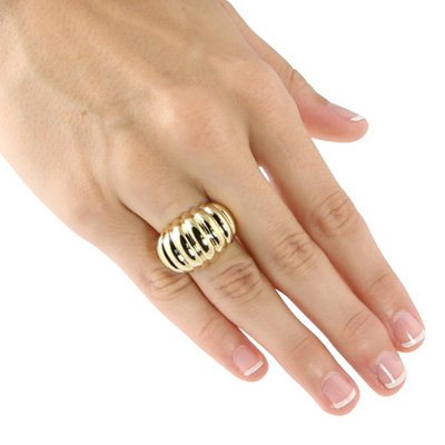 Palm Beach Jewelry Dome Shrimp Ring