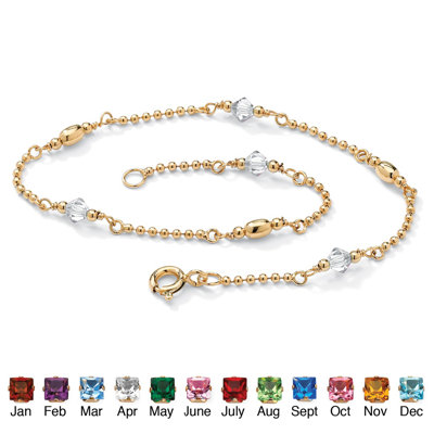 Palm Beach Jewelry Birthstone Beaded Ankle Bracelet