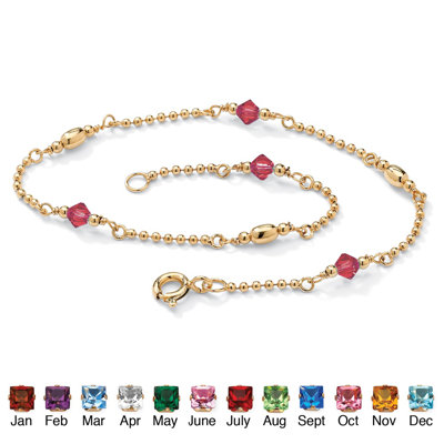 Palm Beach Jewelry Birthstone Beaded Ankle Bracelet