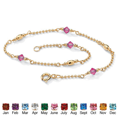 Palm Beach Jewelry Birthstone Beaded Ankle Bracelet